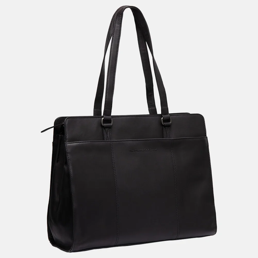 Chesterfield laptoptas zwart